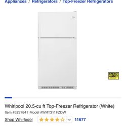 Whirlpool Fridge Like New 
