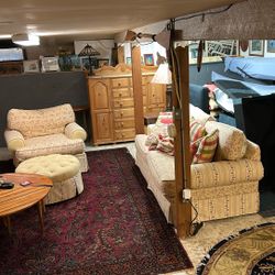 Free 3 Piece Set: Sofa, Armchair & Ottoman 