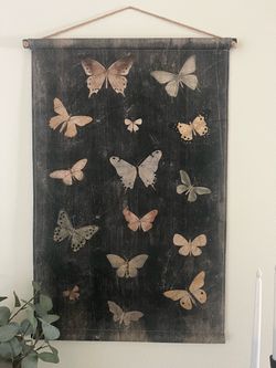 Butterfly wall scroll $15