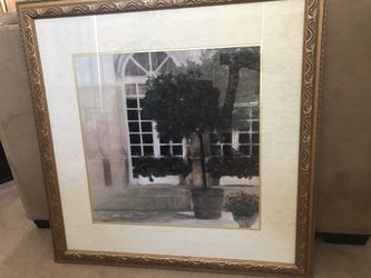 PRICE REDUCED Planters Against 2 Windows by Piet Bekaert Lithograph Print