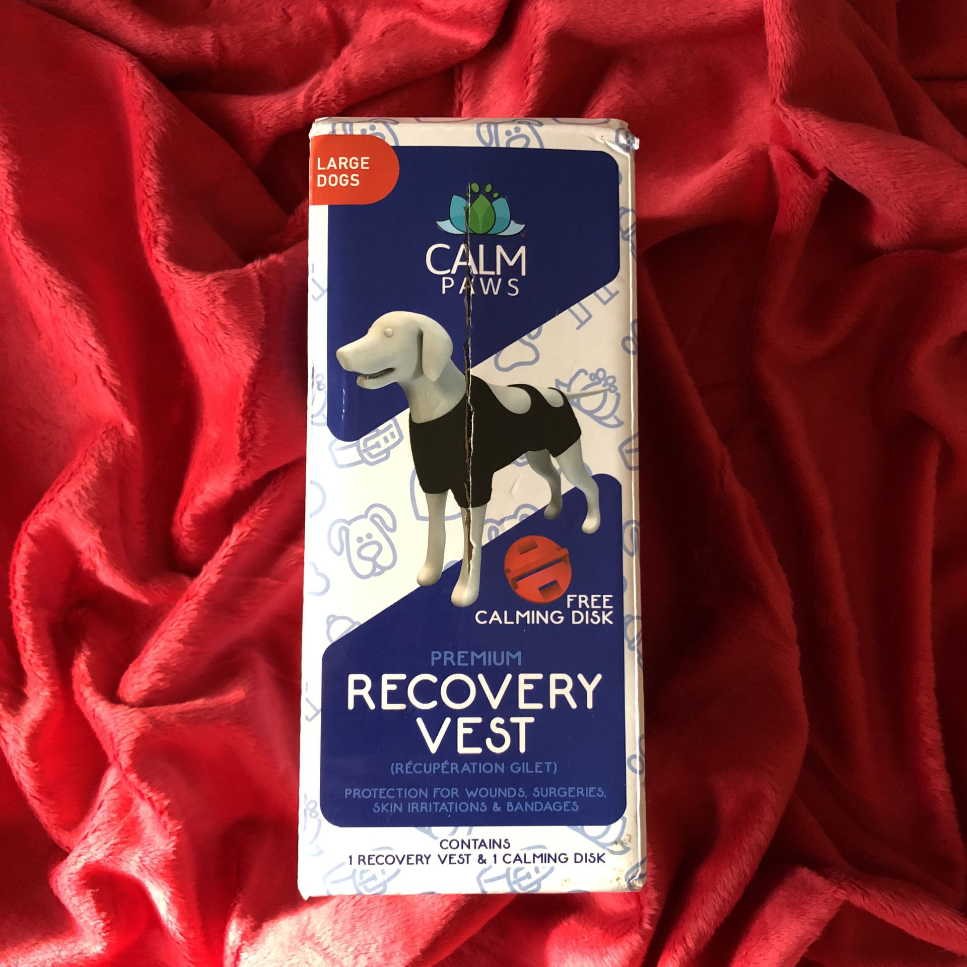Dog Recovery Vest - L
