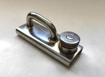 SCHAEFER STYLE GENOA EYE SLIDE TRACK 1.25" LENGTH 4" SPRING STOP