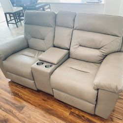 Leather Recliner sofa