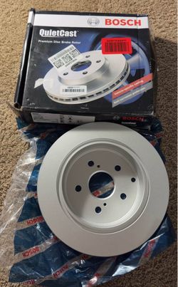 Rear brake rotor, Bosch (contact info removed)8, 290 mm. For: Toyota Prius V 2012–2017 Toyota Mirai 2017–2020