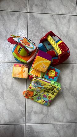 Baby Soft Sensory Toys and Book Bundle