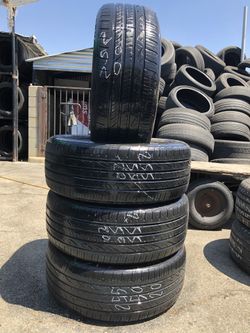 255/50/20 used tires 255-50-20 llantas usadas