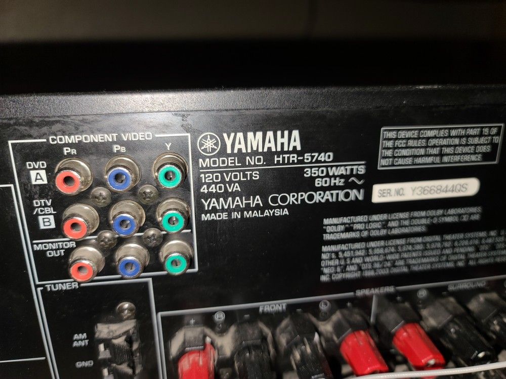 Yamaha Natural AV Receiver HTR-5740