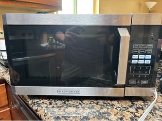 Black & Decker Microwave Oven Stainless Steel 0.9 cu ft 900W