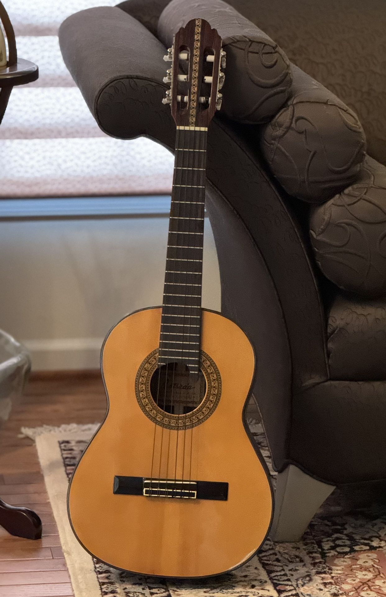 Estrada Classic Acoustic 3/4 Size Guitar with Case. Excellent Condition. 6 Nylon Strings.