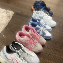 Nikes dunks/asics/Balenciagas