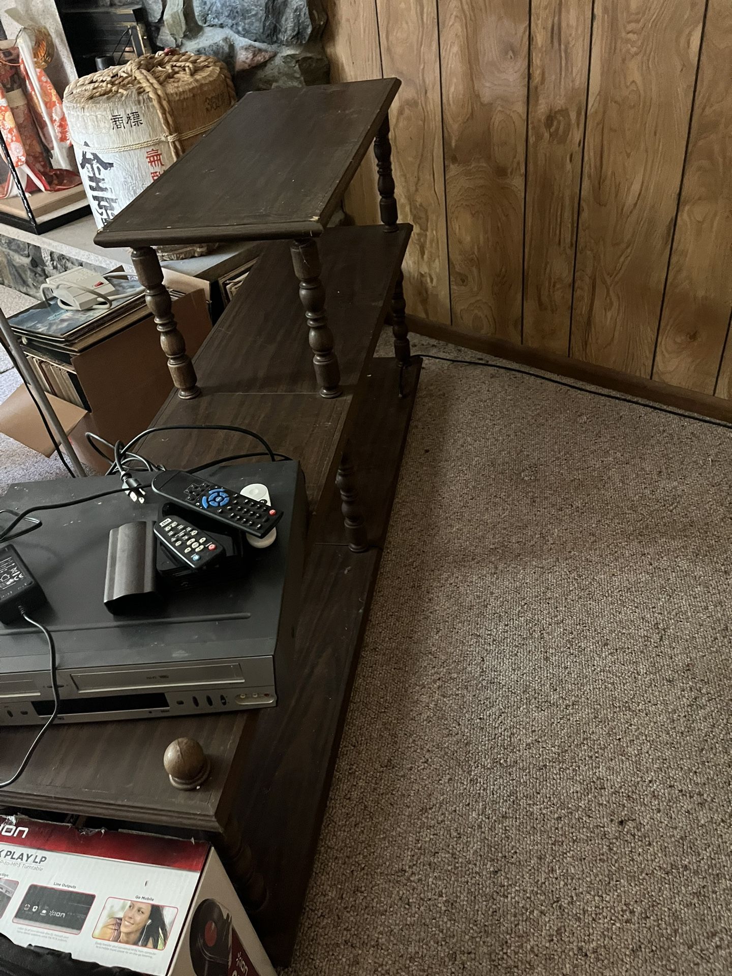 Free TV Stand And Lamp With Table