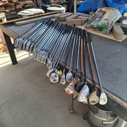 38 Various Golf Clubs