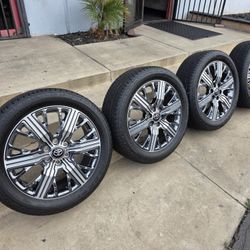 22" Toyota Tundra OEM rims Bridgestone Tires
