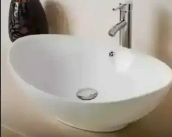 Modern Ceramic Vessel Sink - Vanity Bowl - Large Oval White..... CHECK OUT MY PAGE FOR MORE ITEMS