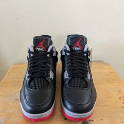 Air Jordan 4 Black Cement "Reimagined Bred" 2024 Sz 11.5