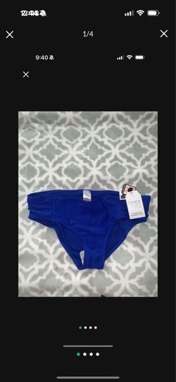 NWT WOMENS BIKINI BOTTOMS LARGE MID RISE