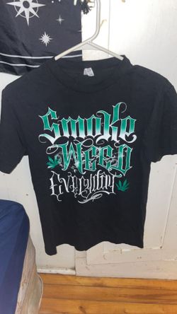 Black Weed Lettering Shirt 