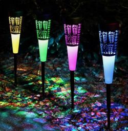 Solar color changing glow cone