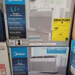 12000btu Windows Ac U-shaped Ultra Quiet WiFi Smart By Media.  Brand New 
