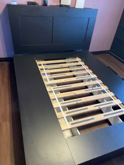 FREE! IKEA BRIMNES Storage Bed Queen :: Come get it now BRING HELP