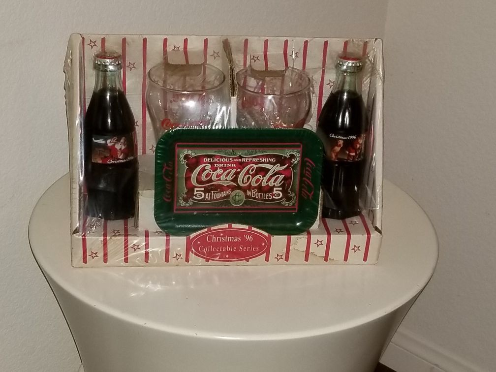 Vintage Coca Cola Christmas 1996 collectible series set (Sealed)