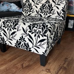 Costco Wide Black And White Chairs 