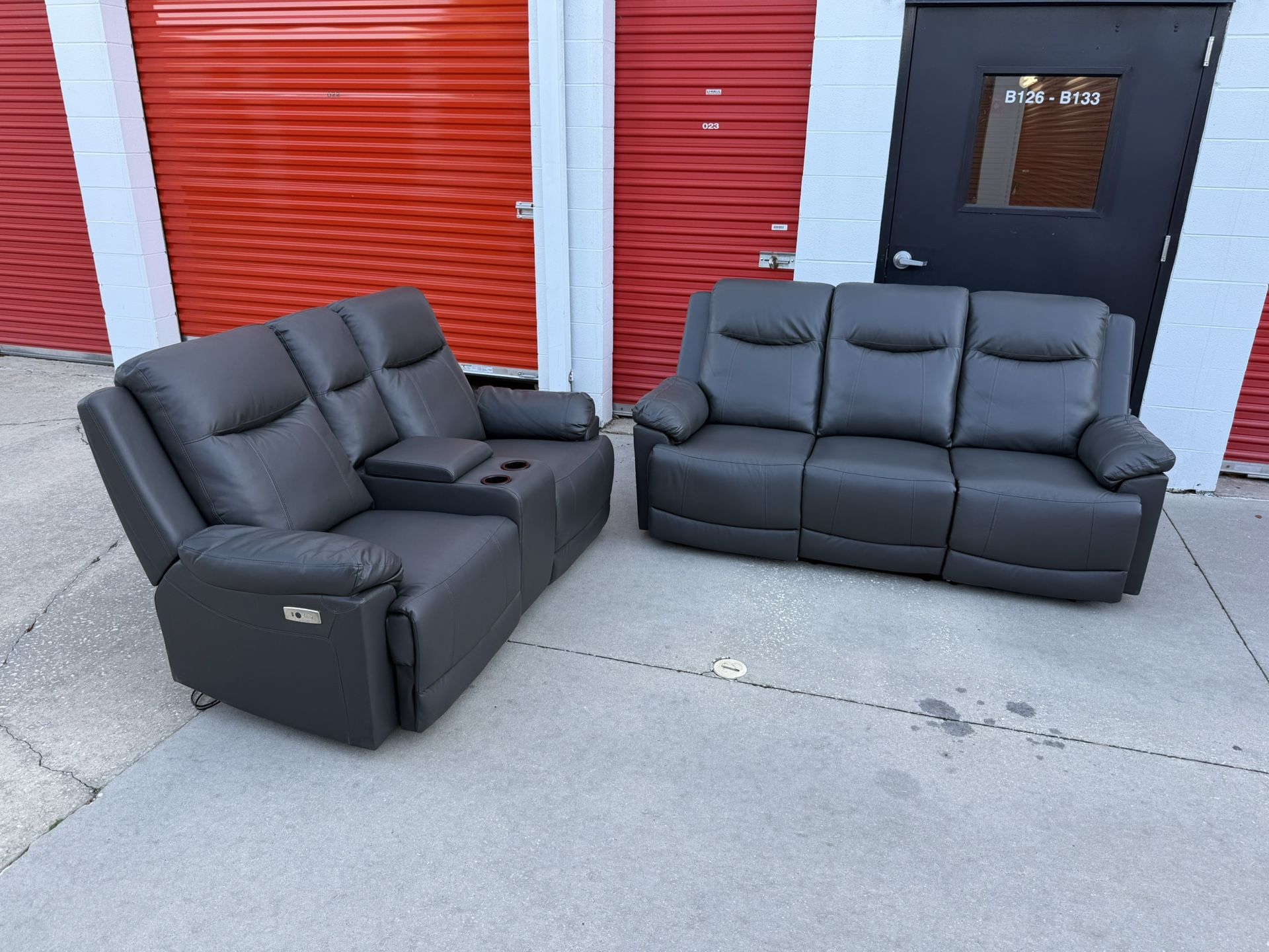 Luxury Reclining Sofa Set (2 pieces) - LIKE NEW - $1800