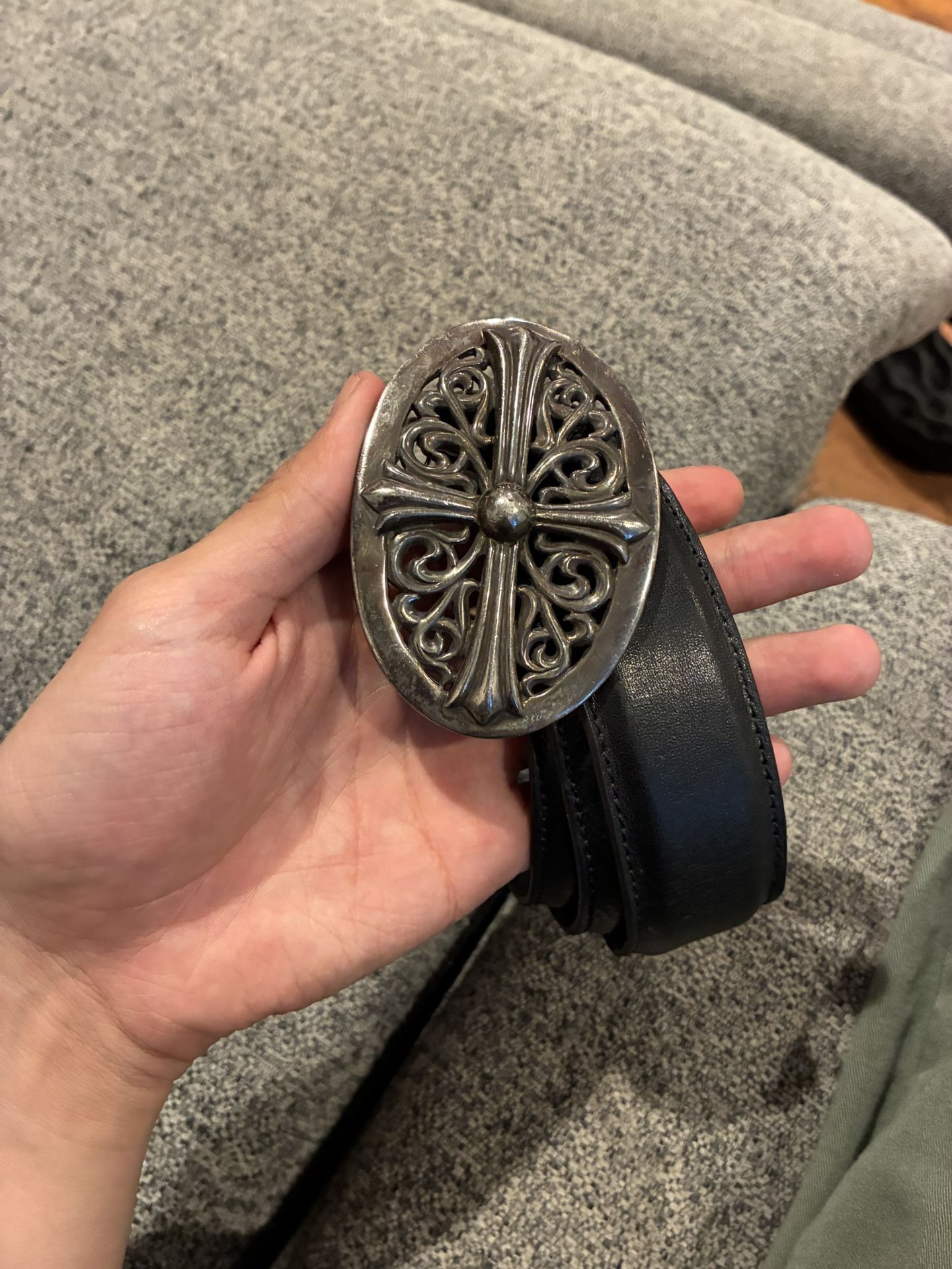 Chrome Hearts Oval Cross buckle