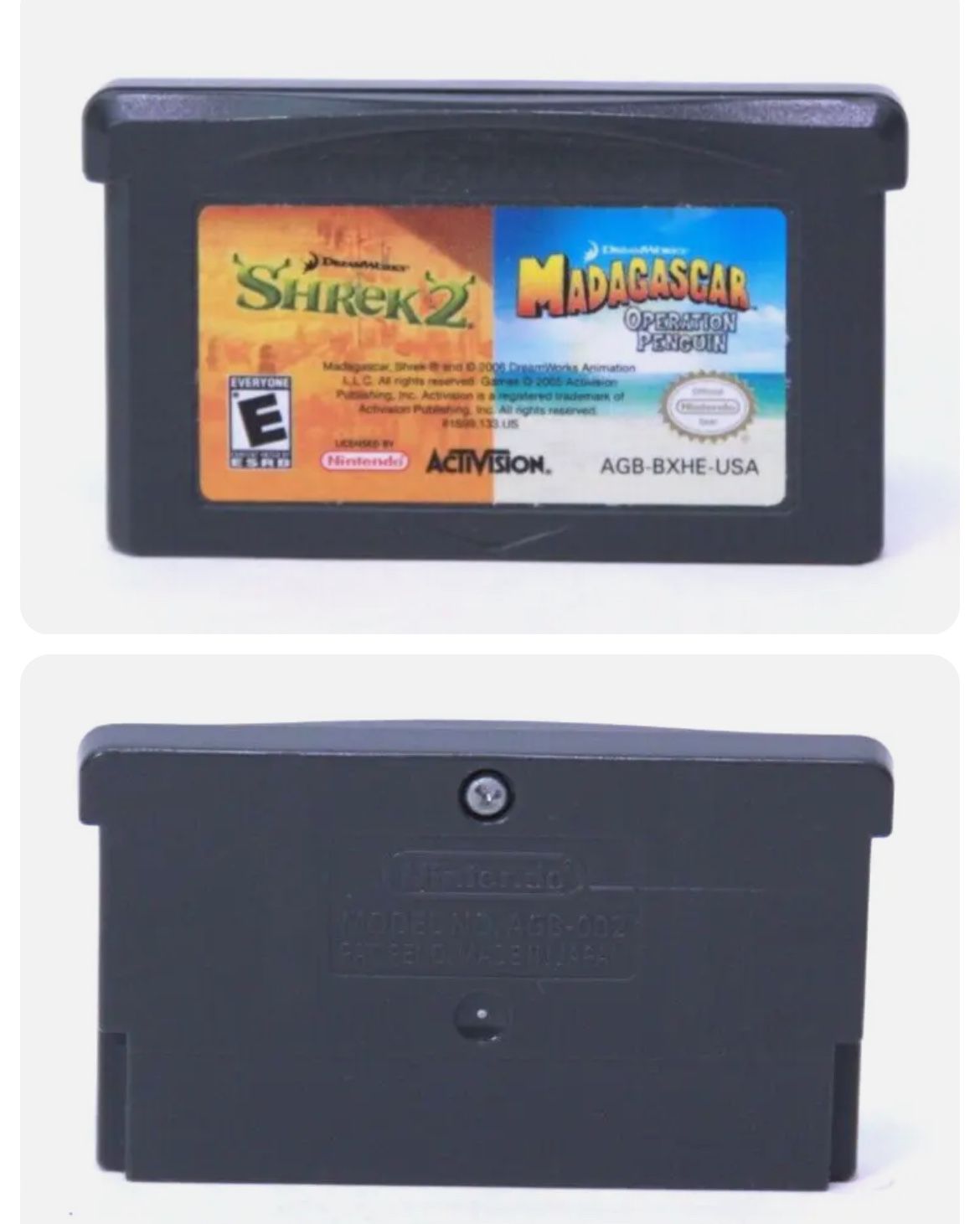 Nintendo Game, Boy Madagascar, And Shrek, 2