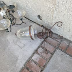 Free Stuff - Chandelier, Lights, Dog Door And More