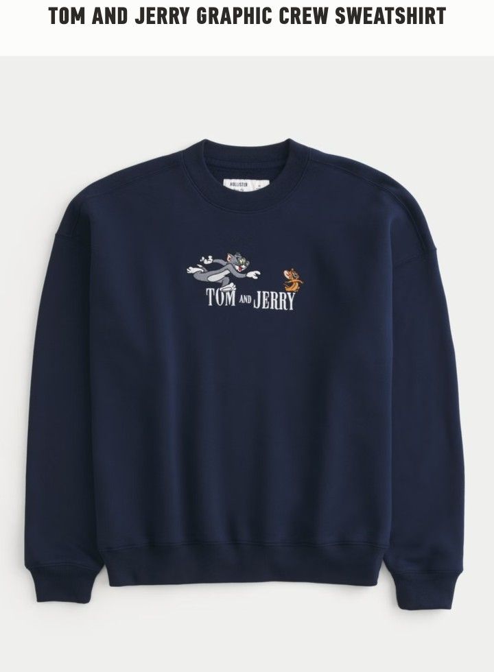 Tom and Jerry Graphic Crew Sweatshirt