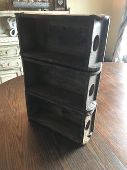 Rustic wall wine rack