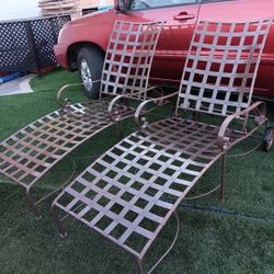 O W Lee Classic Long Chairs 