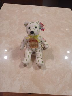 Lottery Lucky Bear W/ticket Clip