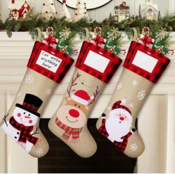 Christmas Personalized Stockings, 3pcs 