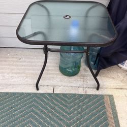 Patio Glass Table 
