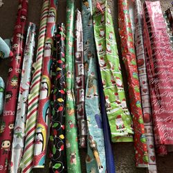 Leftover Wrapping Paper Lot 