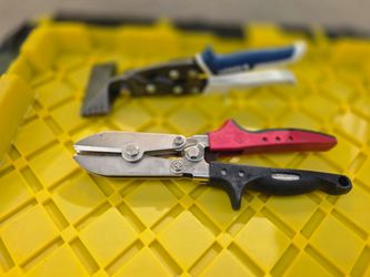 Malco crimper ducting tool and Lenox seamer
