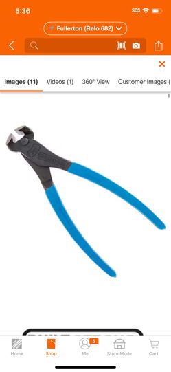 Channellock 7-1/2 in. Cross Cutting Pliers with End Cutter@tools-605
