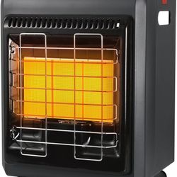 Propane Heater, 6000 to 18000 BTU 3 Modes Indoor Propane Heater with ODS & Tip-over Protection, Outdoor Heaters with Gas Regulator & Hose Heat up to 4