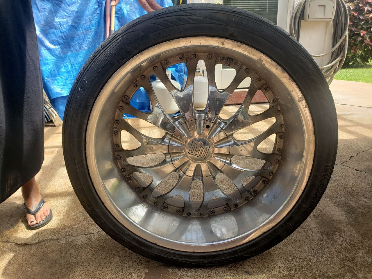 DFD RIMS With Tires  22”.  Room For Negotiation