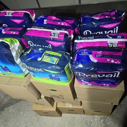 Prevail Daily Pads And Prevail  Daily Underwear  Sealed In Boxes Total 45 Packs