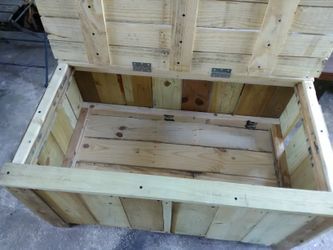 Rustic bench with storage