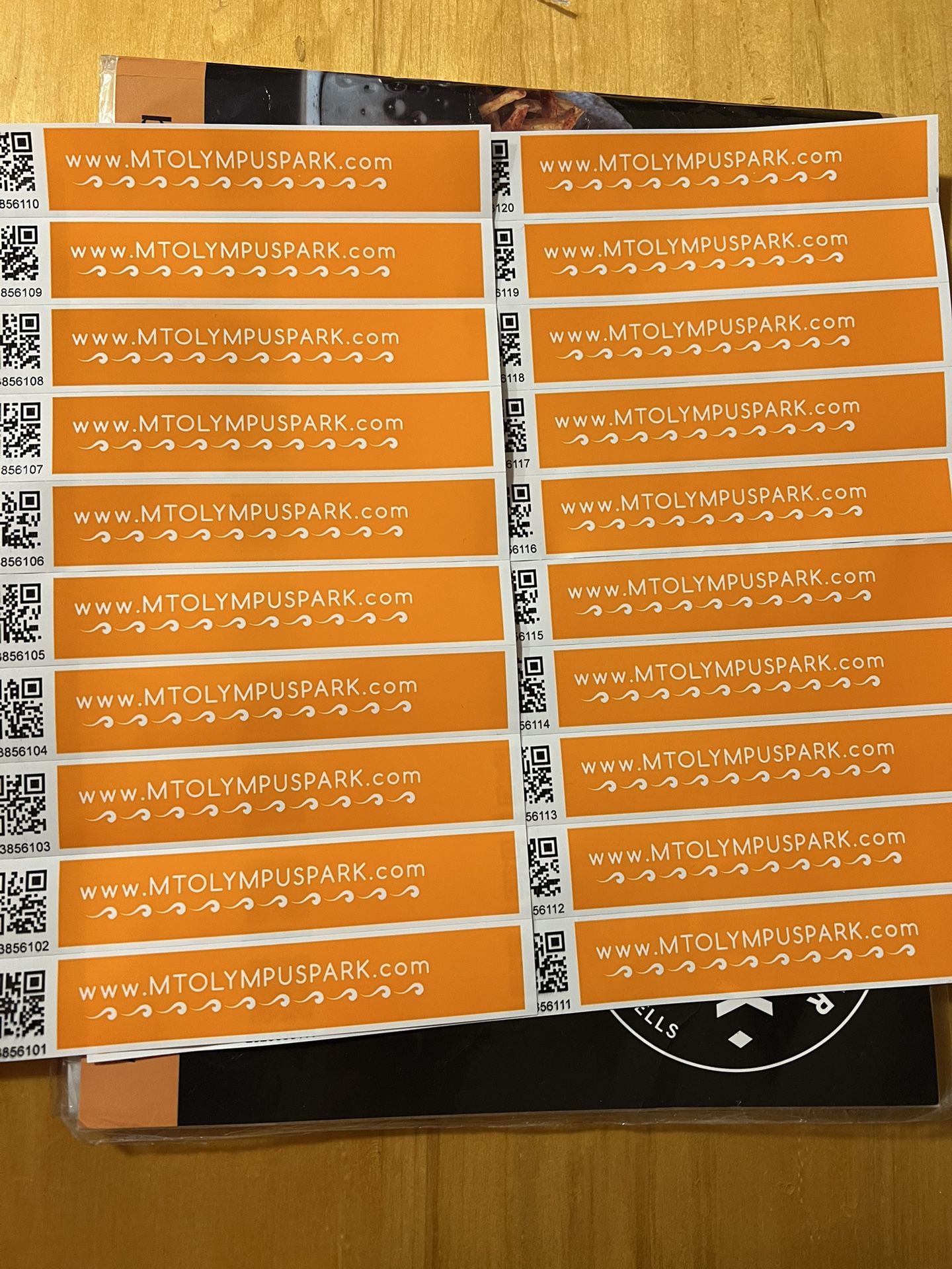 Mt Olympus Tickets 10 $25 Each