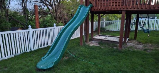 Heavy Duty 7 Foot Deck Height Sliding Board 