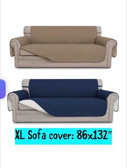 XL sofa cover, 86x132”, 2 colors available, new