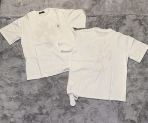 Brand New With Leather And Metal Chrome Hearts Shirt 