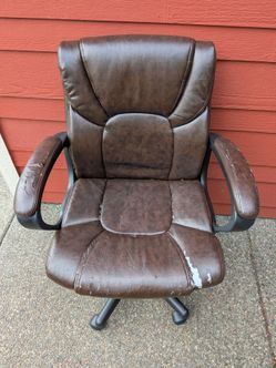 FREE Office Chair - Worn Fake Leather (See Pic)