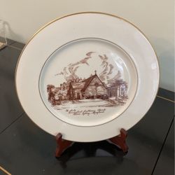Porcelain Plate of ST.  LUKE.  EVANGELICAL LUTHERAN CHURCH   SILVER  SPRING., MARYLAND 