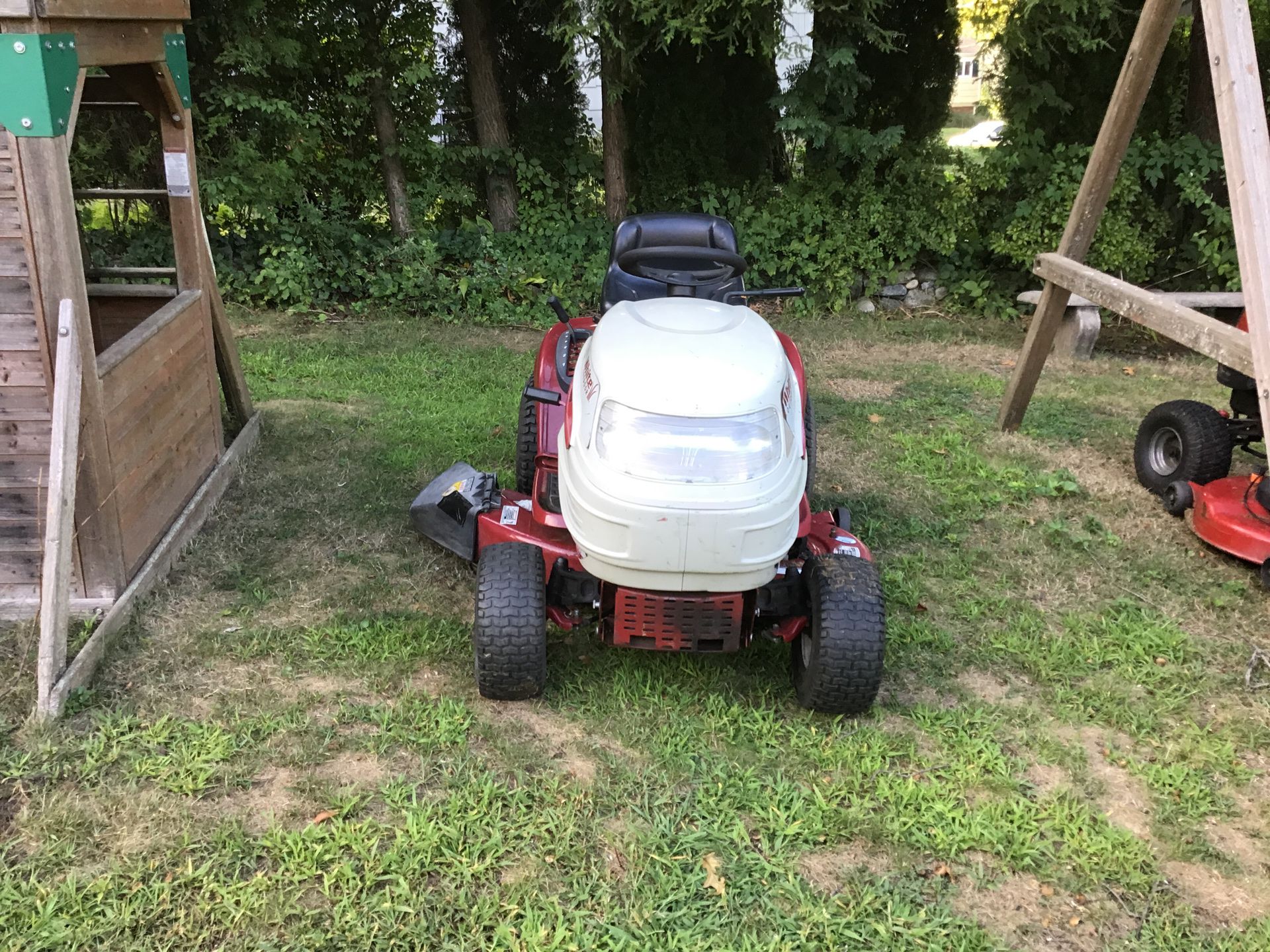 White Outdoor Lawn Tractor